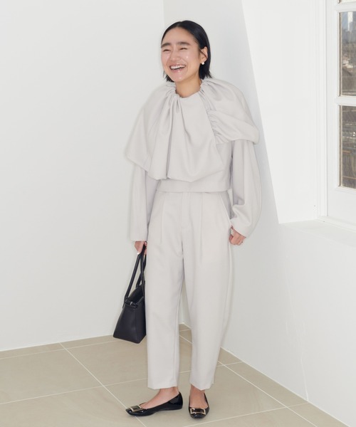 【AYAKANEKO×L'ESSAGE】コクーンパンツ ホワイト　白　金子綾 JOURNAL STANDARD - 【AYAKANEKO×L'ESSAGE】コクーンパンツ