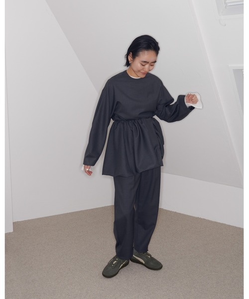 emmi パンツ 「emmi atelier」金子綾 コラボコクーンパンツ レディース