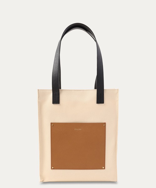 CULLNI トートバッグ Leather Pocket Canvas Mini Tote / BG-042