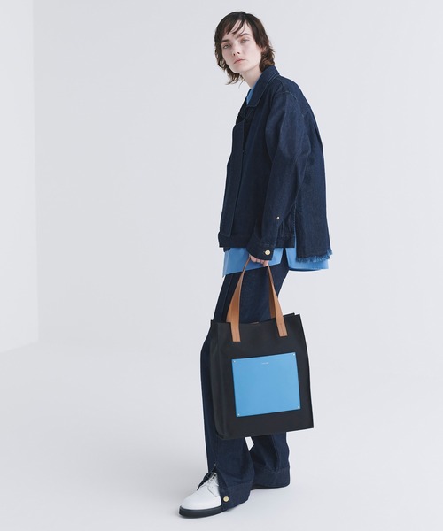 CULLNI トートバッグ Leather Pocket Canvas Mini Tote / BG-042