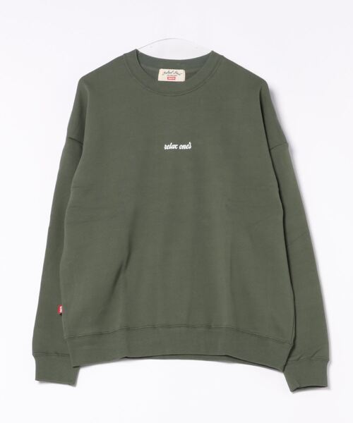 トレーナー スウェット 「バックフラワー刺繍」長袖クルーネックスウェット レディース メンズ B.I.D. トレーナー スウェット 「バックフラワー刺繍」長袖