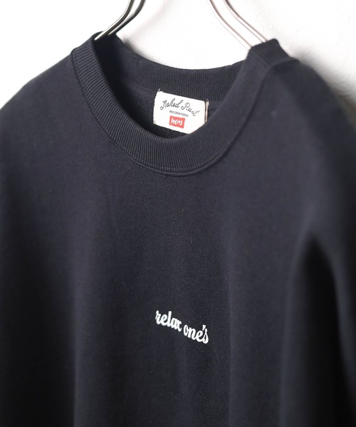B.I.D. トレーナー スウェット 「バックフラワー刺繍」長袖