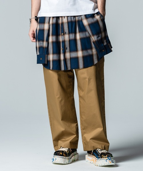 glamb（グラム） ワイドパンツ チノパン Fake Shirt Chino Pants
