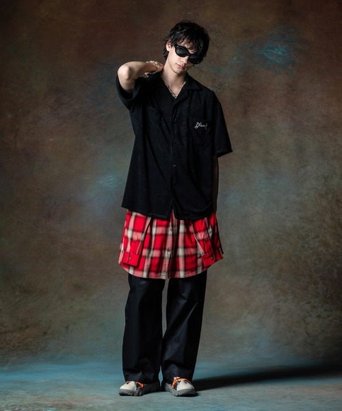 Glamb / フェイクシャツチノパンツ glamb（グラム） ワイドパンツ チノパン Fake Shirt Chino Pants