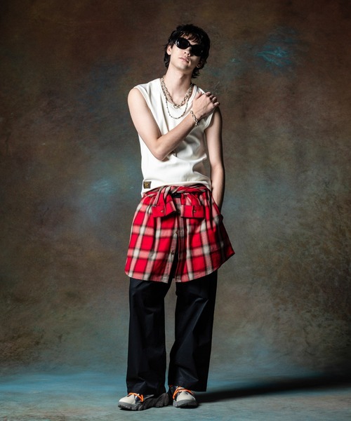 Glamb / フェイクシャツチノパンツ glamb（グラム） ワイドパンツ チノパン Fake Shirt Chino Pants