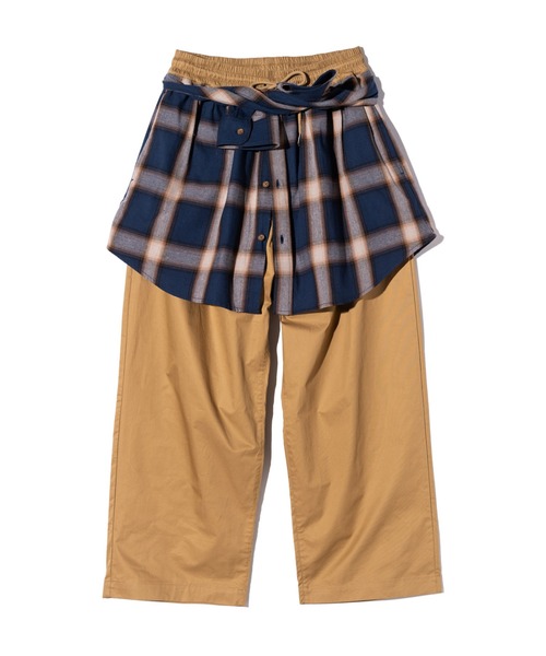 glamb（グラム） ワイドパンツ チノパン Fake Shirt Chino Pants