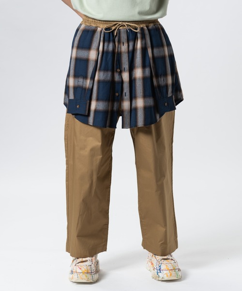 glamb（グラム） ワイドパンツ チノパン Fake Shirt Chino Pants