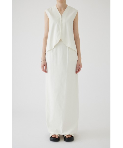 RIM.ARK ベスト ジレ Linen mix vest tops リネンミックスベスト 