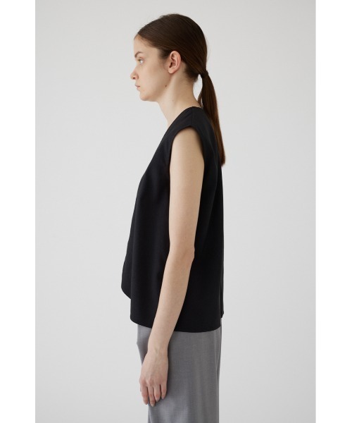 RIM.ARK ベスト ジレ 夏 Linen mix vest tops リネンミックスベスト