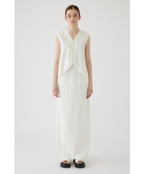 RIM.ARK ベスト ジレ 夏 Linen mix vest tops リネンミックスベスト