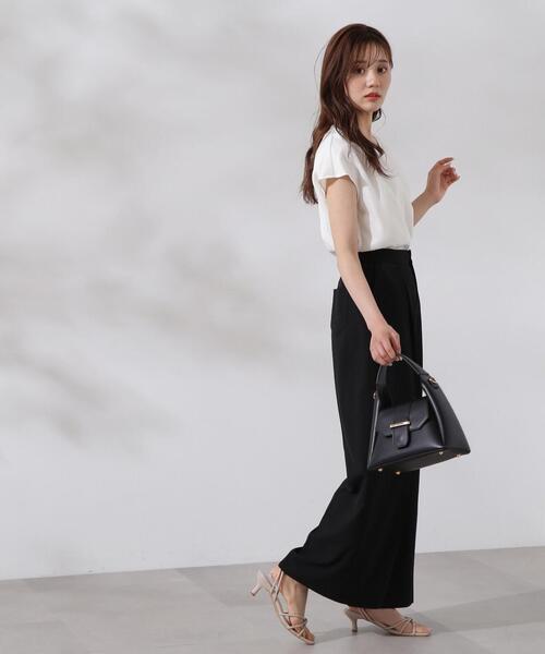 ブラウス シャツ Vネック胸ギャザーブラウス レディース PROPORTION BODY DRESSING ブラウス シャツ 肩ギャザーVネック