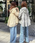 パーカー uvカット 日本製・撥水ティアードフ...の詳細画像3