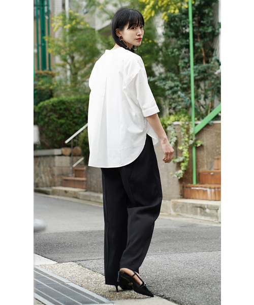 zootie（ズーティー） ブラウス シャツ 汗しみない ハーフスリーブ