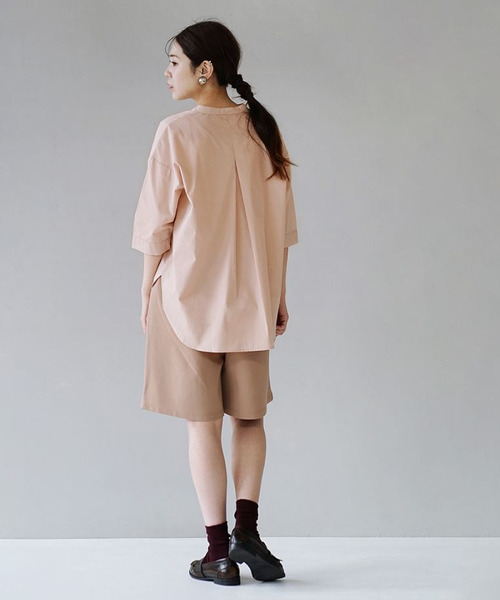 zootie（ズーティー） ブラウス シャツ 汗しみない ハーフスリーブ