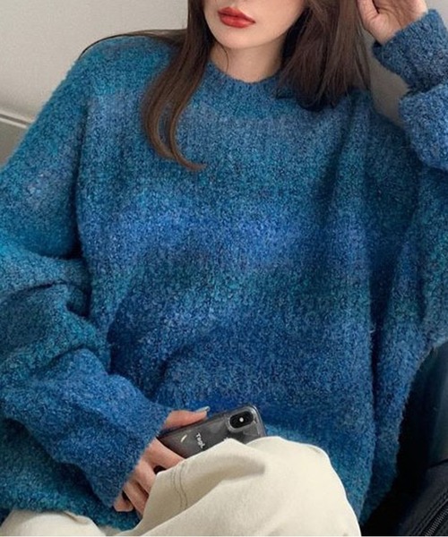 Chick ニット VINTAGE GRADATION BORDER KNIT / ビンテージ