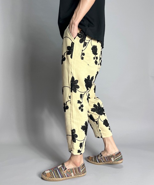 BEATJIVE（ビートジャイブ） パンツ クロップドパンツ メンズ 花柄