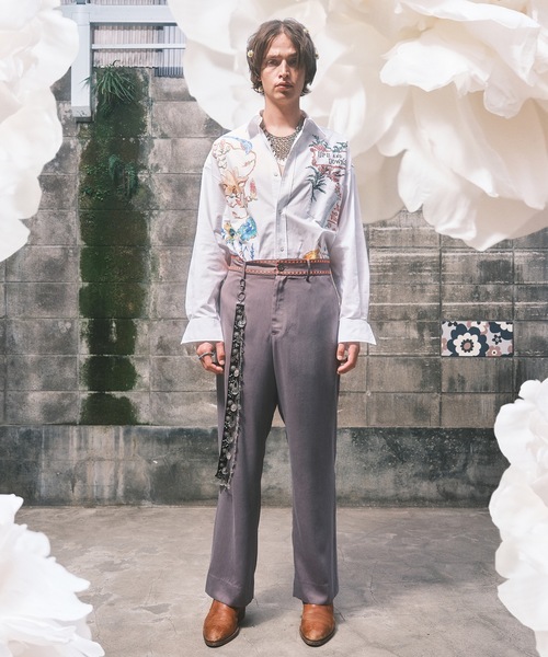 amok シャツ HAND-PAINT SHIRT メンズ レディース : ZOZOTOWN