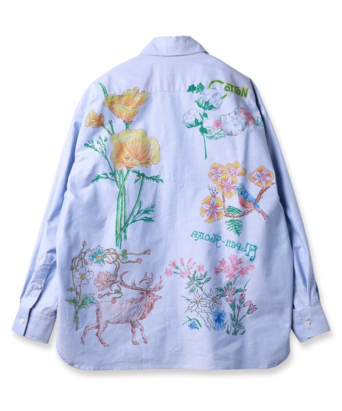 amok シャツ HAND-PAINT SHIRT メンズ レディース : ZOZOTOWN