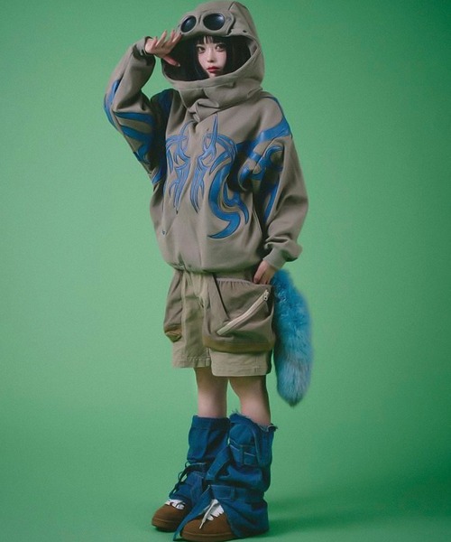 GALFY（ガルフィー） パーカー 「GALFY/ガルフィー」探検メガネ部族