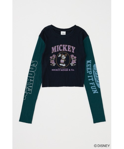 tシャツ MD VARIOUS PRINT LS Tシャツ レディース Disney SERIES CREATED by MOUSSY tシャツ MD VARIOUS PRINT LS