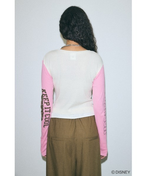 tシャツ MD VARIOUS PRINT LS Tシャツ レディース Disney SERIES CREATED by MOUSSY tシャツ MD VARIOUS PRINT LS