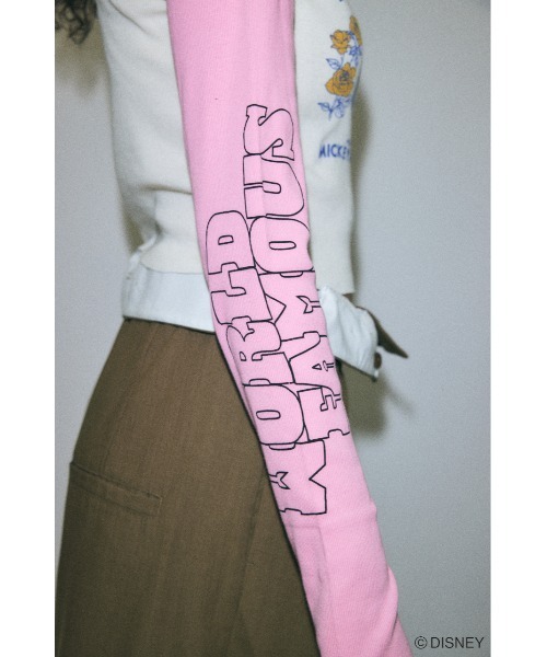 tシャツ MD VARIOUS PRINT LS Tシャツ レディース Disney SERIES CREATED by MOUSSY tシャツ MD VARIOUS PRINT LS