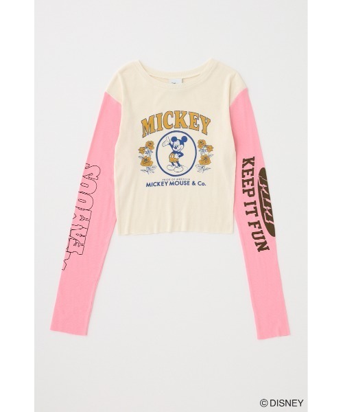 tシャツ MD VARIOUS PRINT LS Tシャツ レディース Disney SERIES CREATED by MOUSSY tシャツ MD VARIOUS PRINT LS