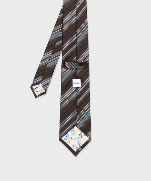【新品未使用】paul smith ネクタイ レジメンタルタイ ダークシルク レジメンタルタイ（ネイビー） ｜ポール・スミス