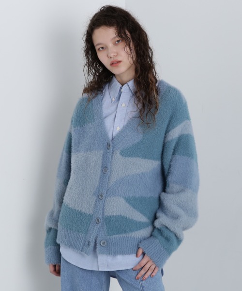 カーディガン 「直営店限定」SHAGGY KNIT CARDIGAN/シャギーニットカーディガン レディース