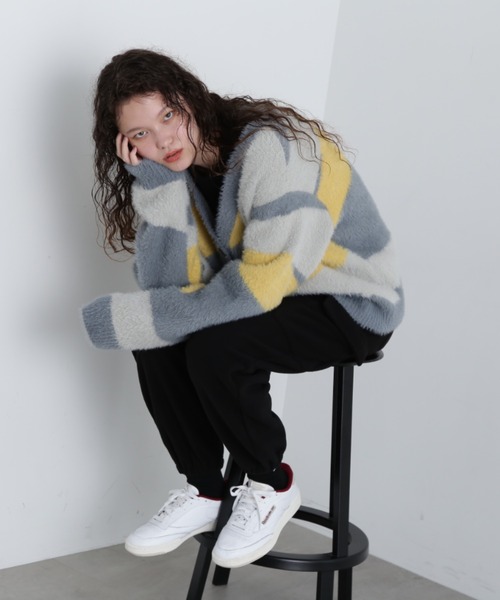 AVIREX（アヴィレックス） カーディガン 「直営店限定」SHAGGY KNIT