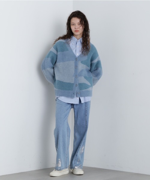 AVIREX（アヴィレックス） カーディガン 「直営店限定」SHAGGY KNIT