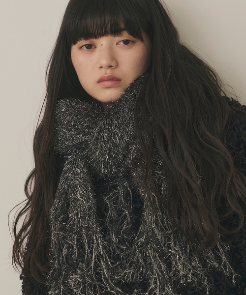 FEKETE ラメフーディーマフラー FEKETE（フェケテ）｜マフラー一覧 - WEAR