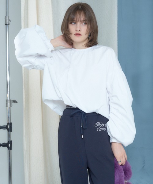 ブラウス シャツ Albany balloon blouse オルバニーバルーンブラウス レディース