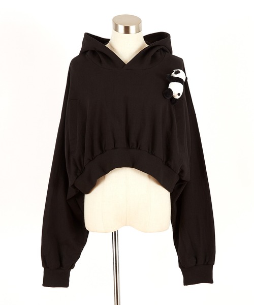 ankoROCK パーカー TEDDY ankoROCK ベリーショート丈パーカー