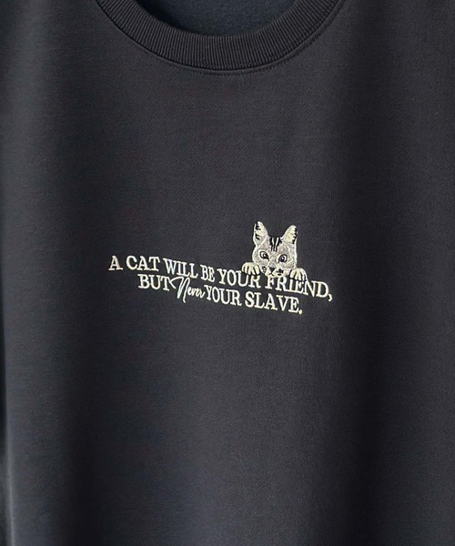 トレーナー スウェット 「別注限定展開」アニマル刺繍クルーネック