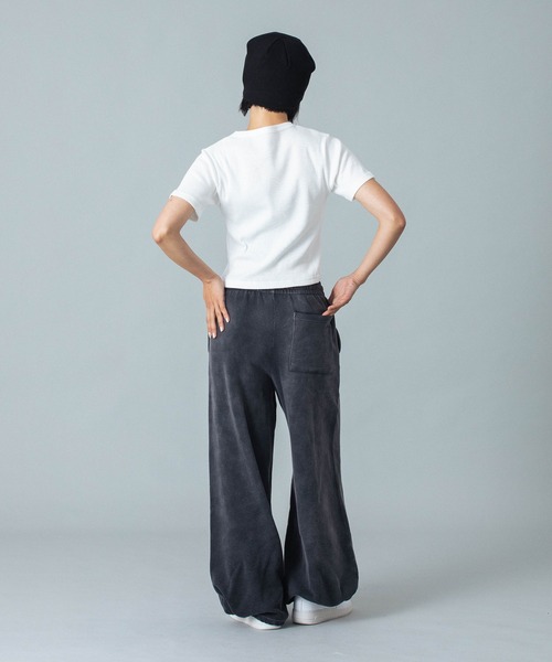 早い者勝ち X-girl FADED CARGO SWEAT PANTS ディテールGOOD セール】MESSAGE AND FACE PATCH FADED SWEAT PANTS（スウェット