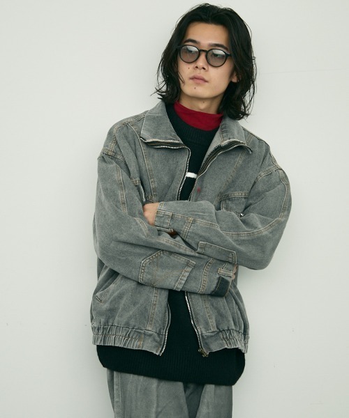 ☆ドリーム２号館☆ ジモティー割引/  /90s ジャンパージャケット/XXL/GRN Shoowtime（ショウタイム） デニムジャケット gジャン Reverse design