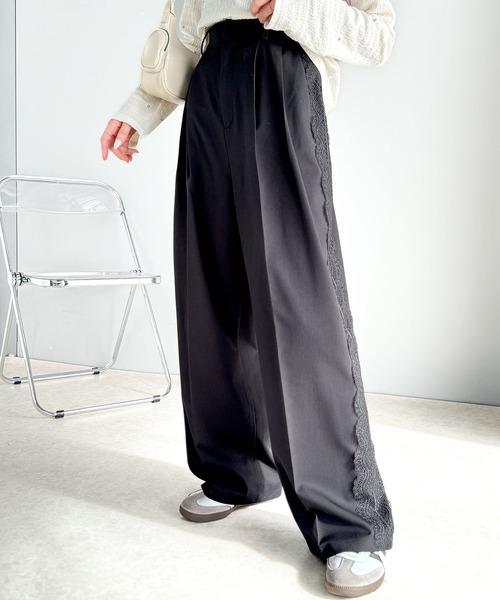classicalelf スラックス パンツ 大人エレガントなルックス