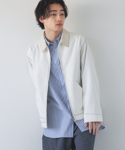 jent louis zip thermal Lサイズ　ホワイト JIGGYS SHOP（ジギーズショップ） tシャツ ワッフル編み サーマル