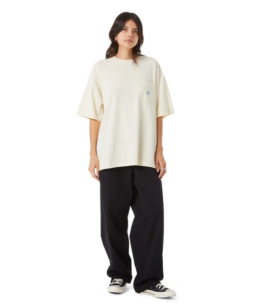 関税込み♪【HUF】Total Eclipse ロゴ★ニット Boxy Tシャツ 関税込み♪【HUF】Total Eclipse ロゴ☆ニット Boxy Tシャツ