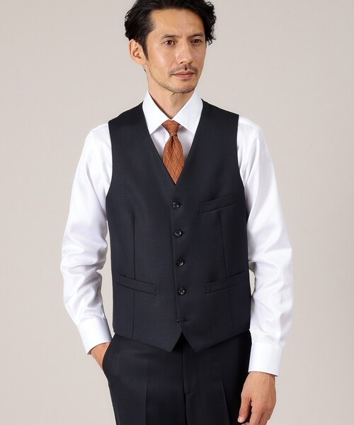 TAKEO KIKUCHI（タケオキクチ） スーツ ベスト 「DORMEUIL AMADEUS365