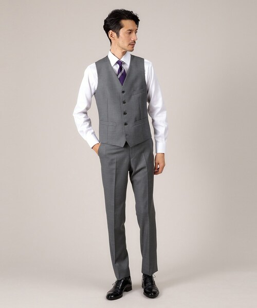 TAKEO KIKUCHI（タケオキクチ） スーツ ベスト 「DORMEUIL AMADEUS365