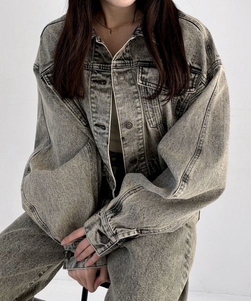 Heather デニムジャケット gジャン Denim Short Jacket 320010