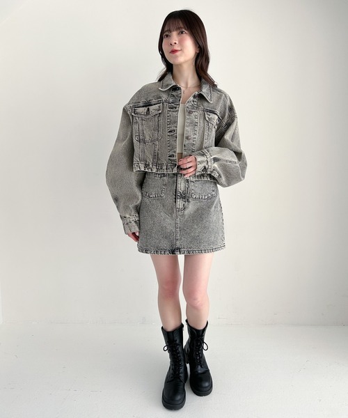 Heather（ヘザー） デニムジャケット gジャン Denim Short Jacket