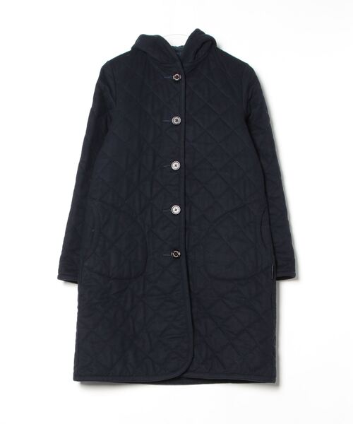 LAVENHAM ネイビー キルティングコート 38 LAVENHAM（ラベンハム） コート 38 ネイビー レディース : ZOZOTOWN