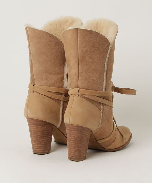 「PEPITA D'ORO」 ブーツ 24.5cm ベージュ レディース_画像2