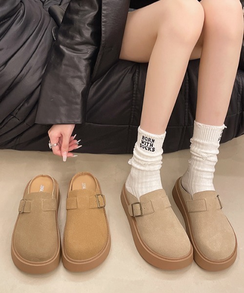 シューズ 厚底ベルトクロッグシューズ レディース : ZOZOTOWN Yahoo!店