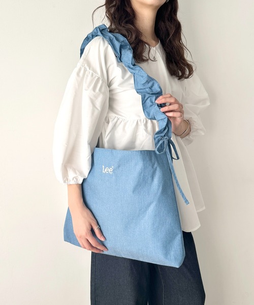 リバティ　シンクオブミーブルーオーダー専用ページ☆ショルダーバッグ Lee（リー） ショルダーバッグ バッグ ロゴ刺繍 シャーリング