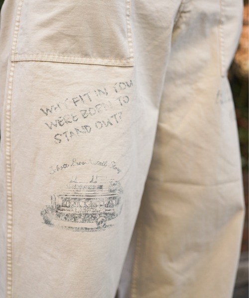 楽天市場】PAINT BACK STAIN BAKER TROUSER/ペイントバックサテン