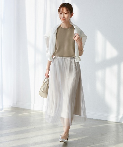 Rope&#39; Picnic - スノーさま♪ケーブルキーネックプルオーバー　ネイビー・ホワイト　新品タグ付き ROPE' PICNIC ニット セーター 「UVカット・接触冷感・イージー
